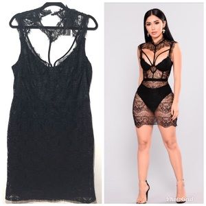 fashion nova without a trace lace dress